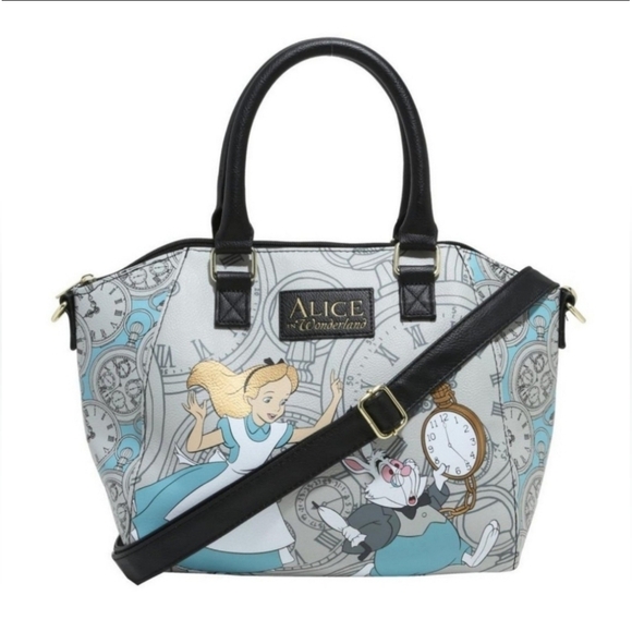 Rare Loungefly Alice in Wonderland Rabbit Hole Satchel
